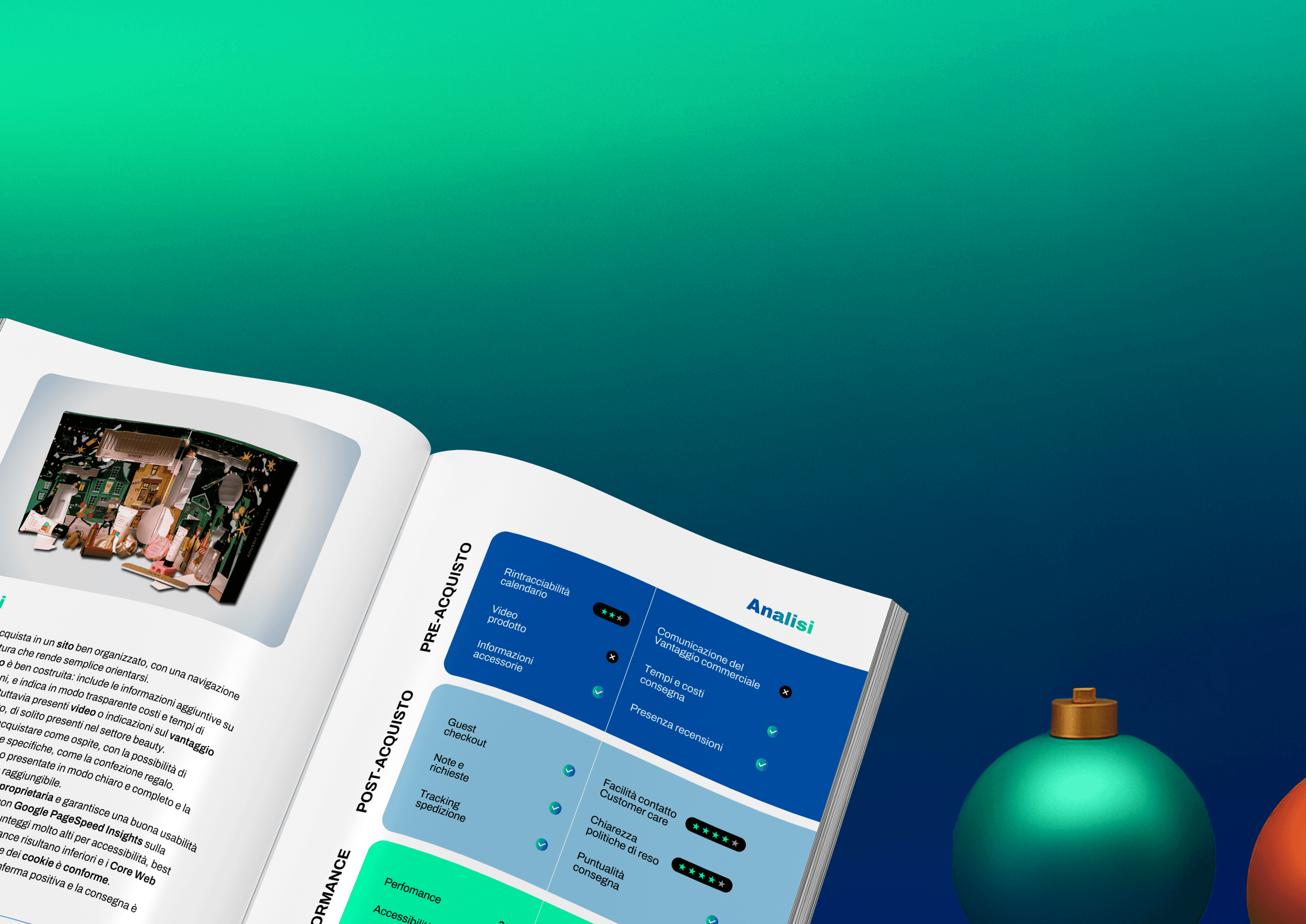 Cassette con regali di Natale