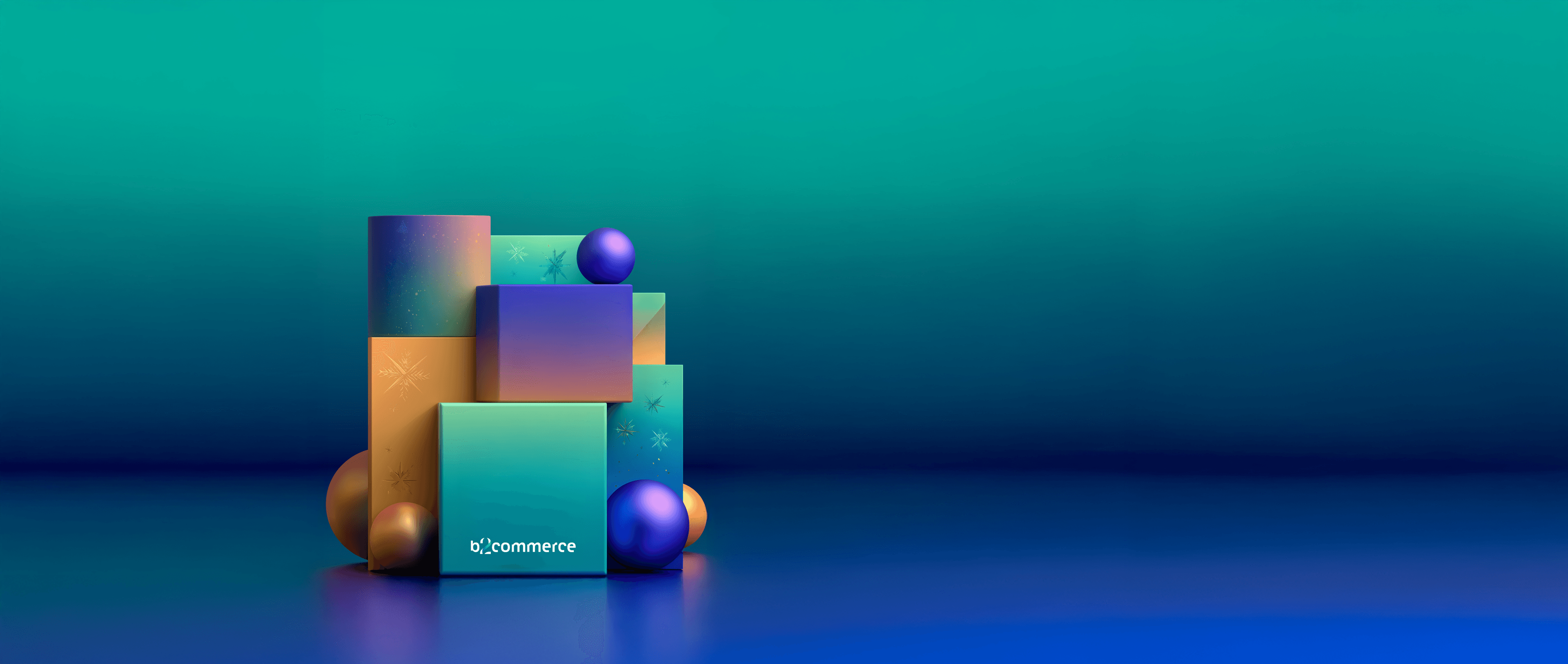 Cassette con regali di Natale